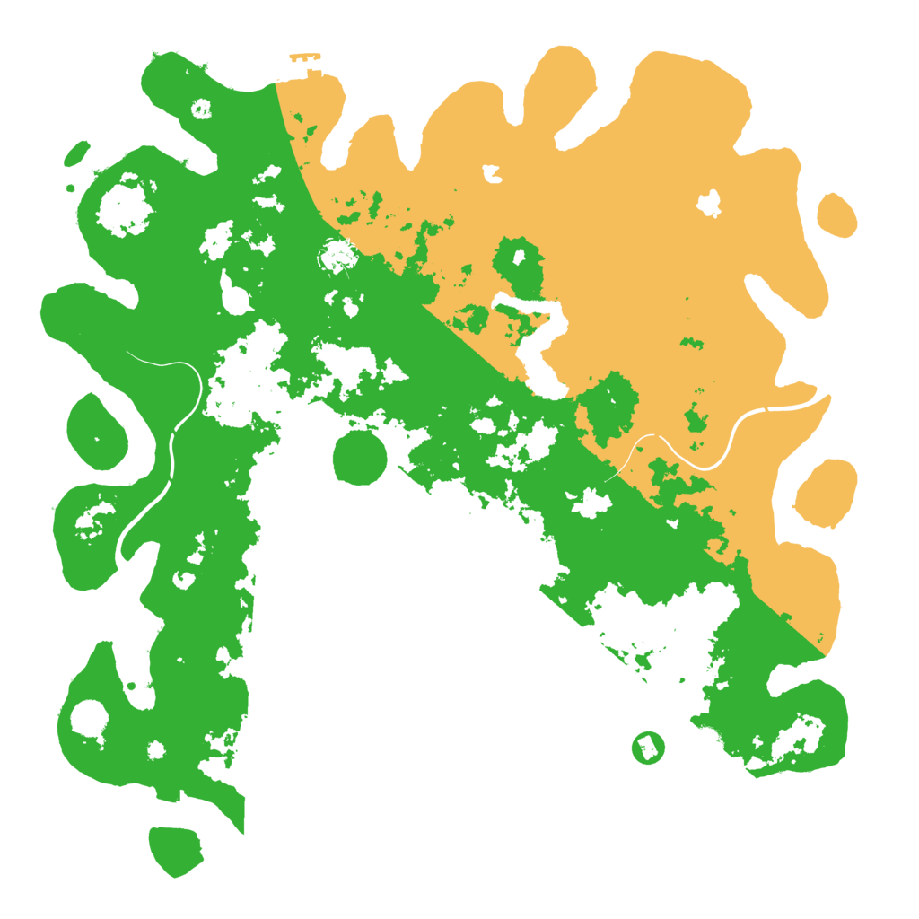 Biome Rust Map: Procedural Map, Size: 4500, Seed: 67893418