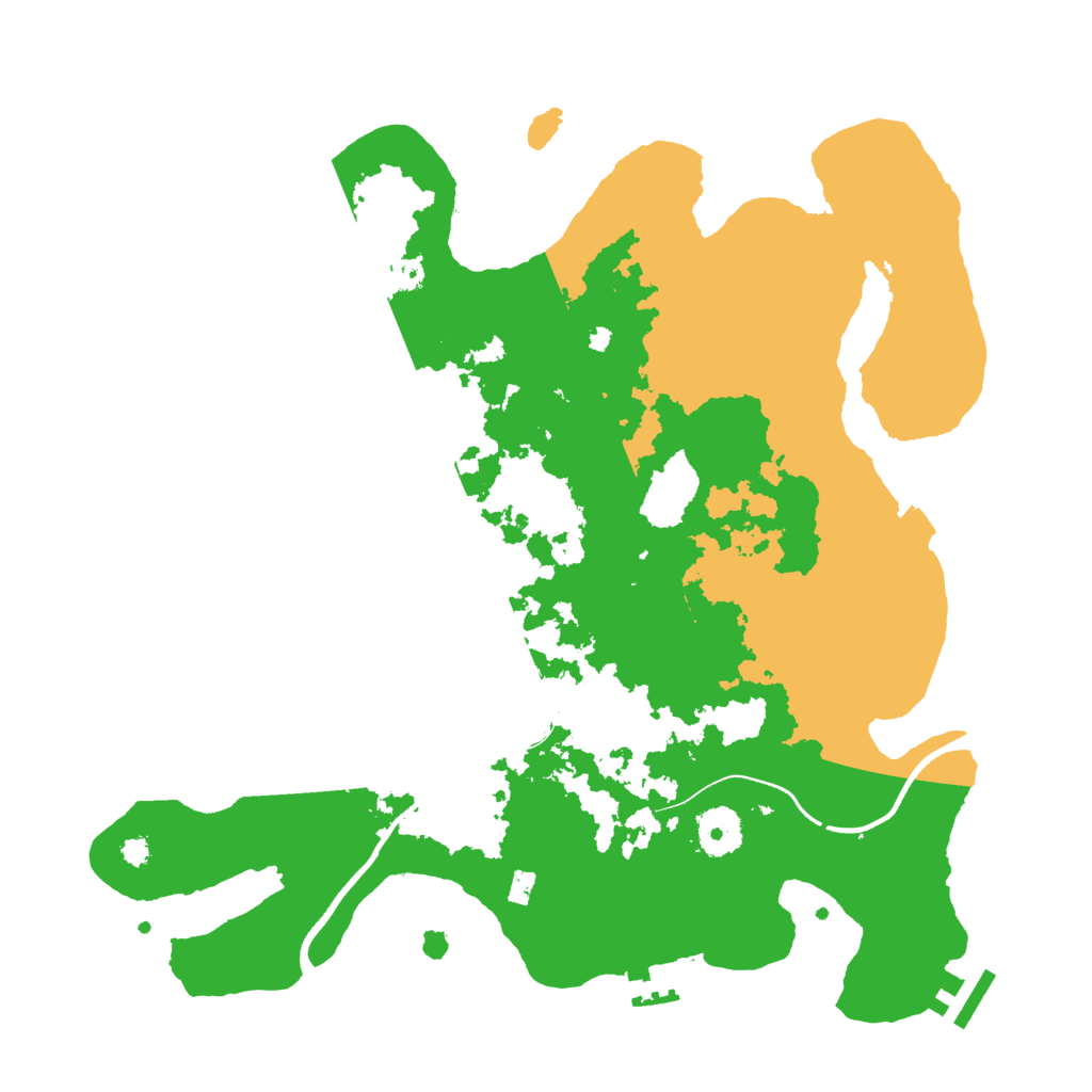 Biome Rust Map: Procedural Map, Size: 3500, Seed: 1762852719