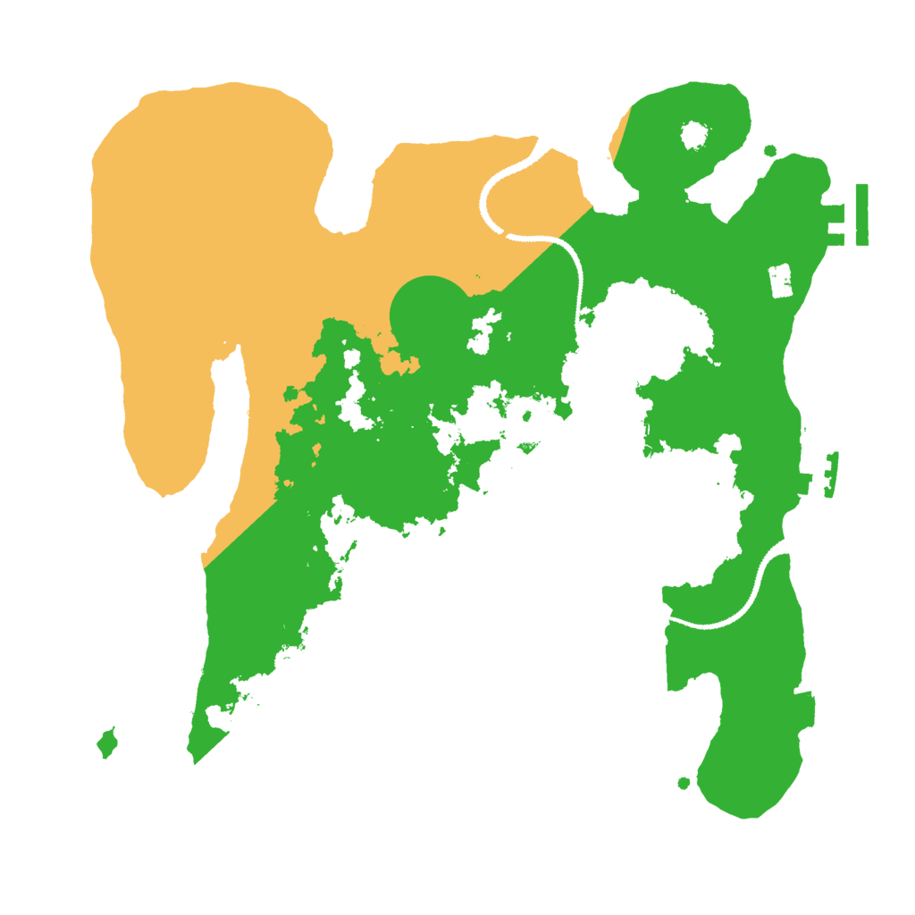 Biome Rust Map: Procedural Map, Size: 3000, Seed: 49987