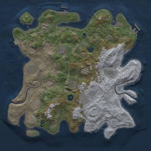 Thumbnail Rust Map: Procedural Map, Size: 3750, Seed: 1835521176, 15 Monuments