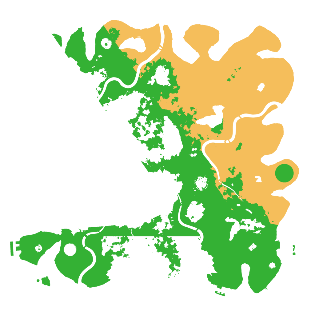 Biome Rust Map: Procedural Map, Size: 4500, Seed: 295430