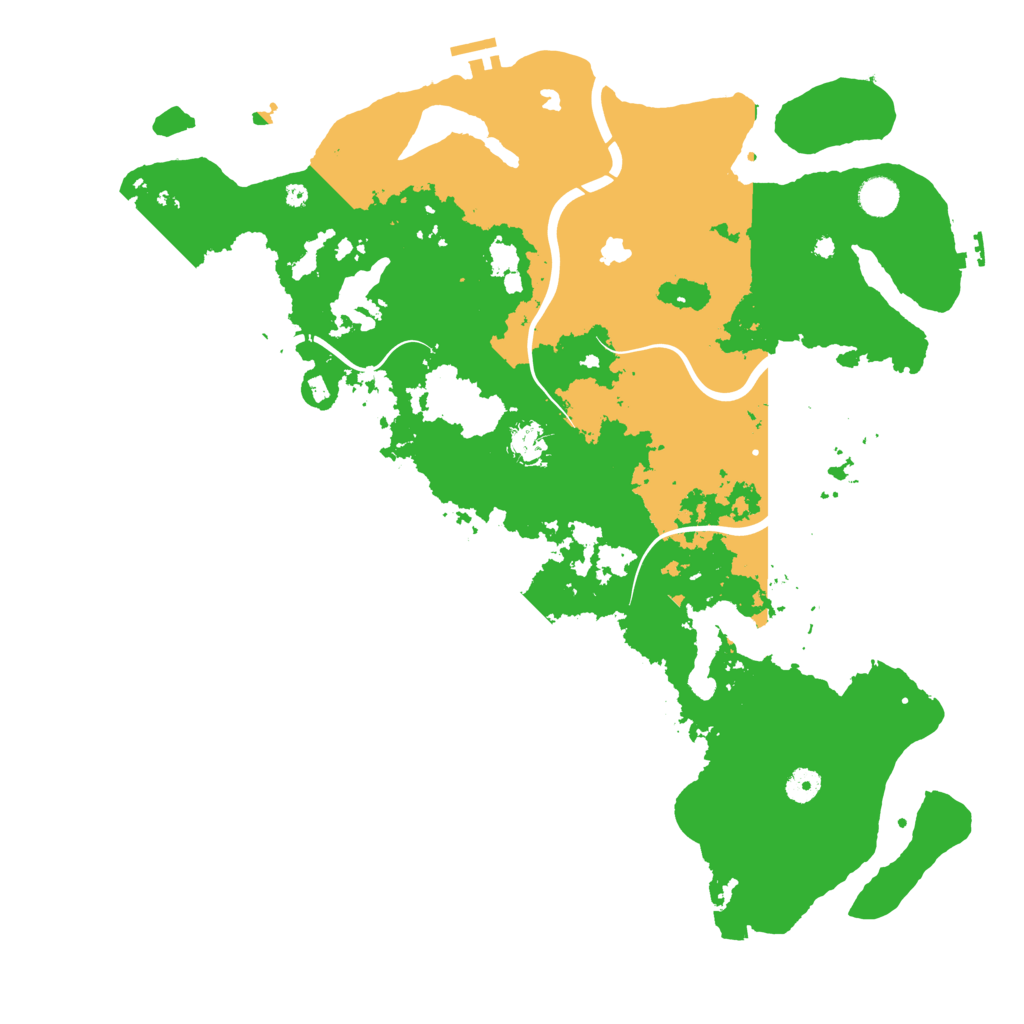 Biome Rust Map: Procedural Map, Size: 4500, Seed: 21529351