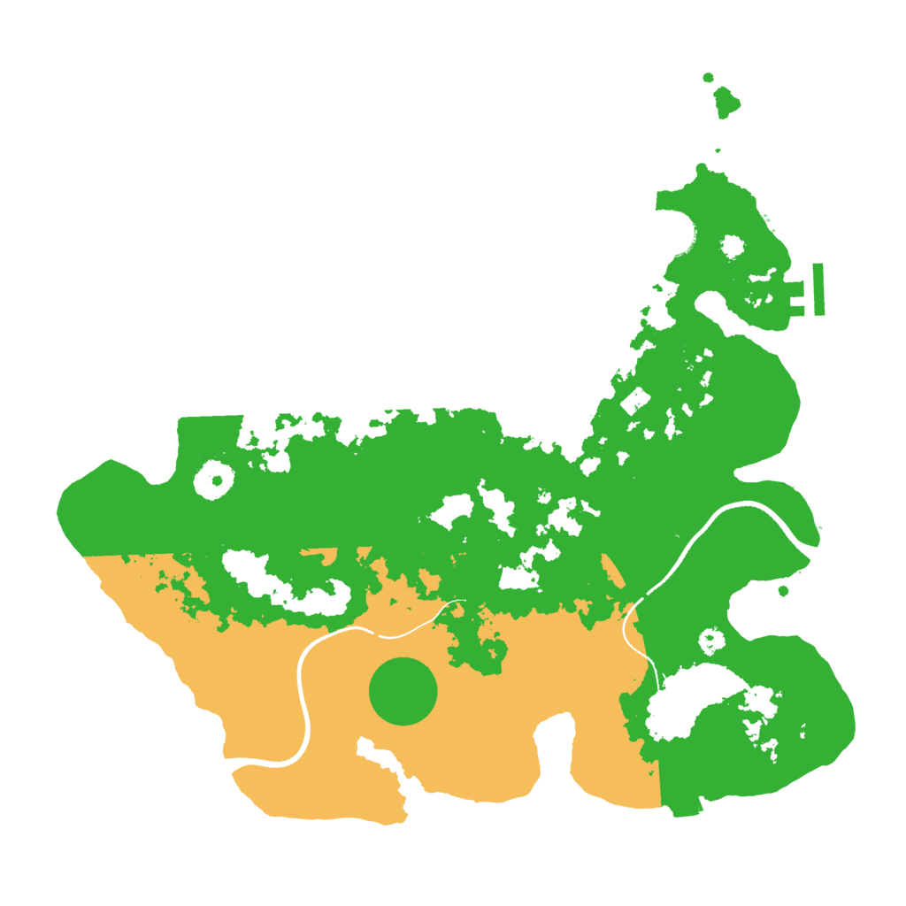 Biome Rust Map: Procedural Map, Size: 3500, Seed: 1988815707