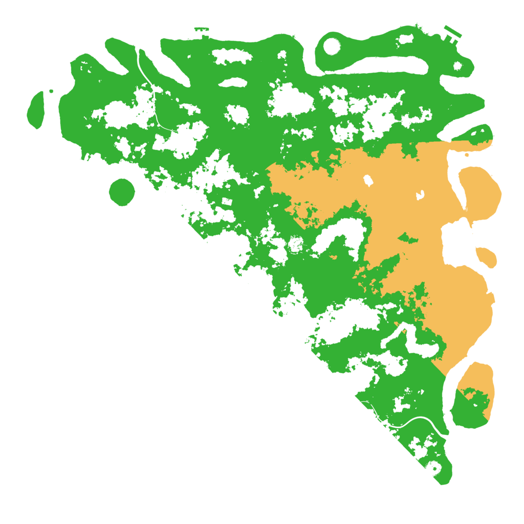 Biome Rust Map: Procedural Map, Size: 5500, Seed: 651505262