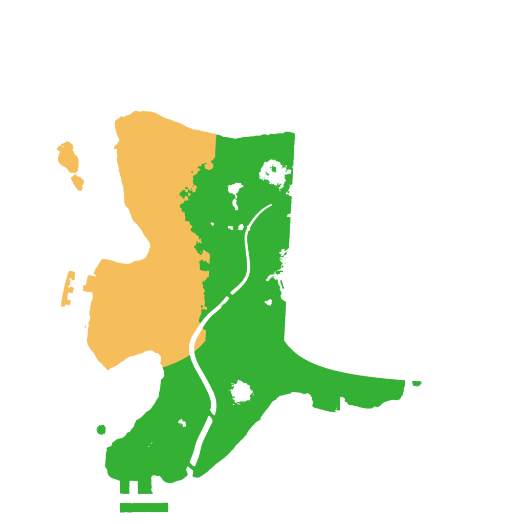 Biome Rust Map: Procedural Map, Size: 2200, Seed: 68754687