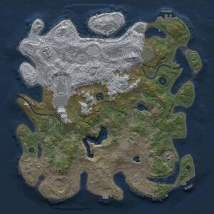 Thumbnail Rust Map: Procedural Map, Size: 4000, Seed: 78456894, 14 Monuments