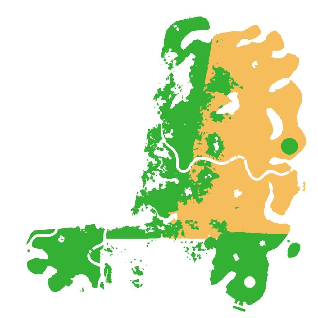 Biome Rust Map: Procedural Map, Size: 5000, Seed: 411918521
