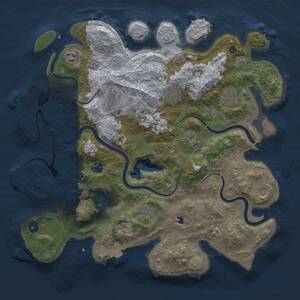 Thumbnail Rust Map: Procedural Map, Size: 4050, Seed: 1482194215, 15 Monuments