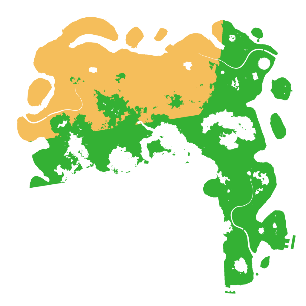 Biome Rust Map: Procedural Map, Size: 4500, Seed: 187391737