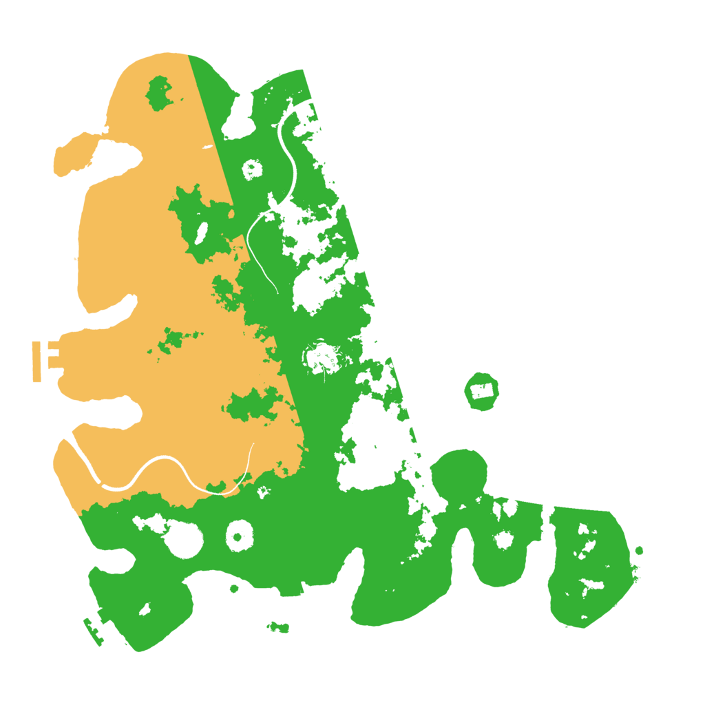 Biome Rust Map: Procedural Map, Size: 3500, Seed: 640631503