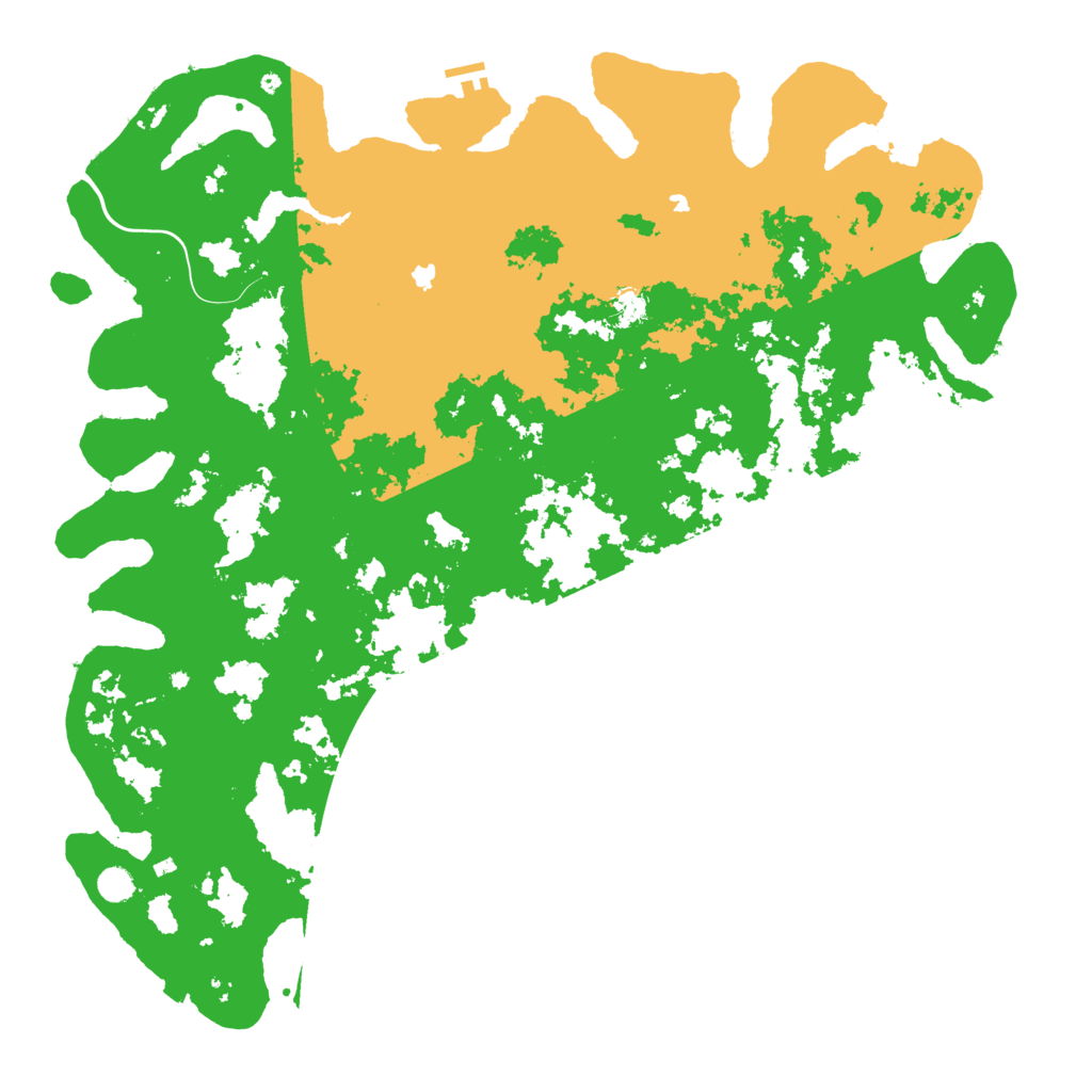 Biome Rust Map: Procedural Map, Size: 5500, Seed: 498314