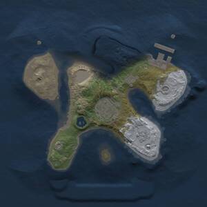 Thumbnail Rust Map: Procedural Map, Size: 2000, Seed: 1257977863, 5 Monuments