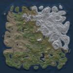 Thumbnail Rust Map: Procedural Map, Size: 5000, Seed: 600349866, 17 Monuments