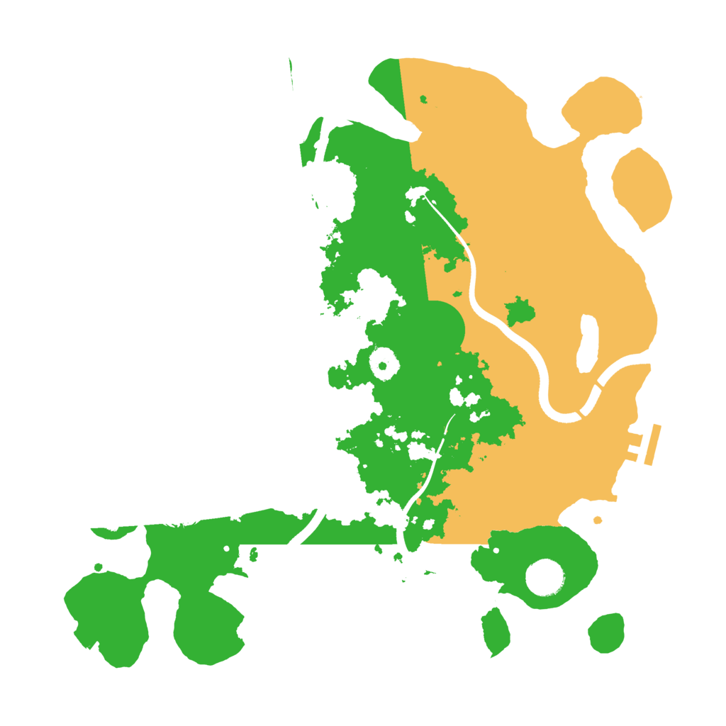 Biome Rust Map: Procedural Map, Size: 3550, Seed: 2022
