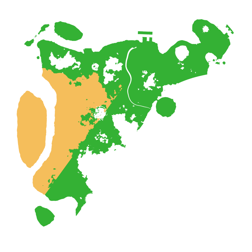 Biome Rust Map: Procedural Map, Size: 3500, Seed: 516071525