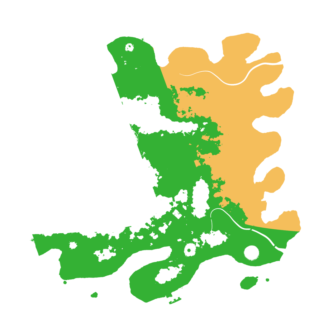 Biome Rust Map: Procedural Map, Size: 3800, Seed: 15643565