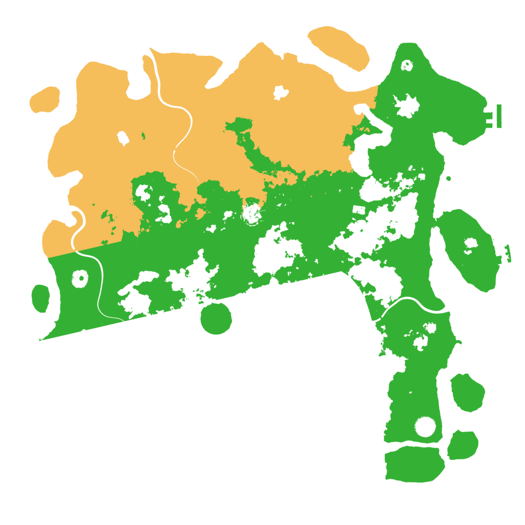 Biome Rust Map: Procedural Map, Size: 4500, Seed: 1846625551