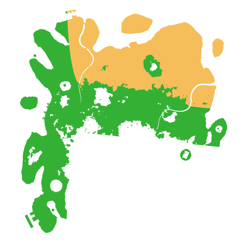 Biome Rust Map: Procedural Map, Size: 3600, Seed: 1154474387