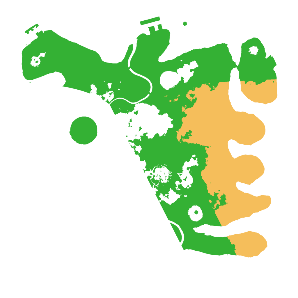 Biome Rust Map: Procedural Map, Size: 3000, Seed: 5664