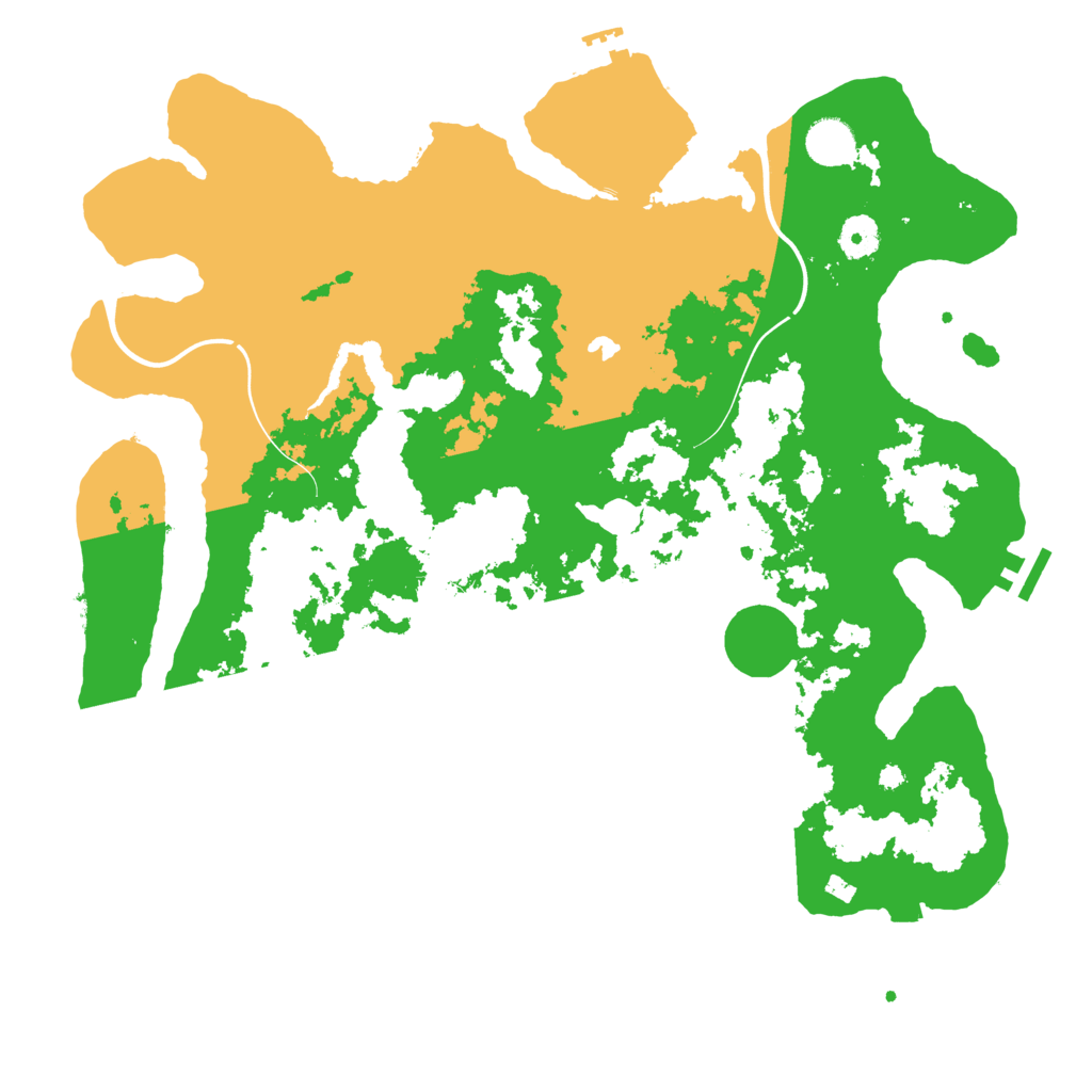 Biome Rust Map: Procedural Map, Size: 4000, Seed: 1287805216