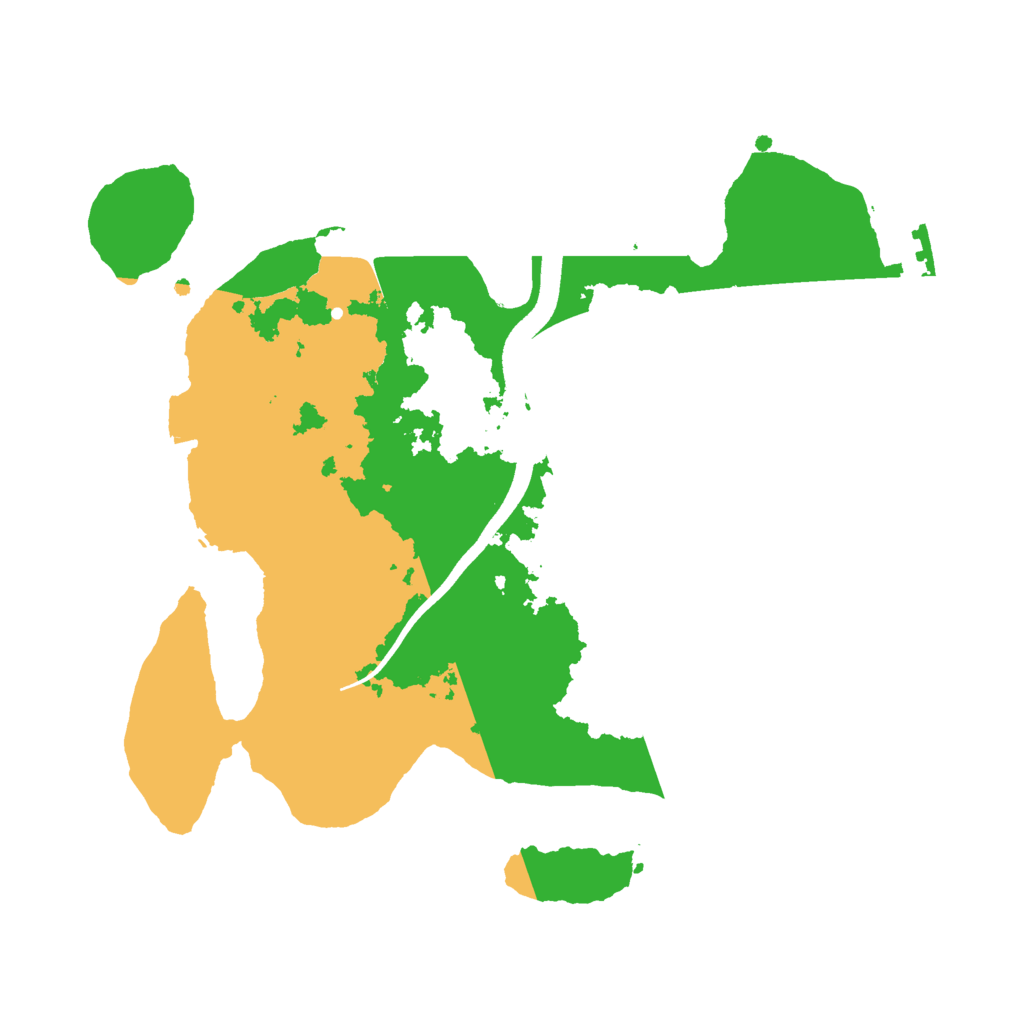 Biome Rust Map: Procedural Map, Size: 2500, Seed: 1350369420