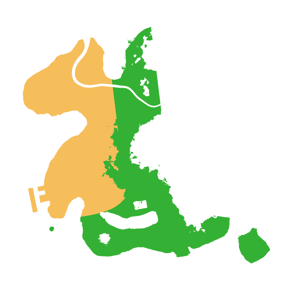 Biome Rust Map: Procedural Map, Size: 2500, Seed: 1268819456