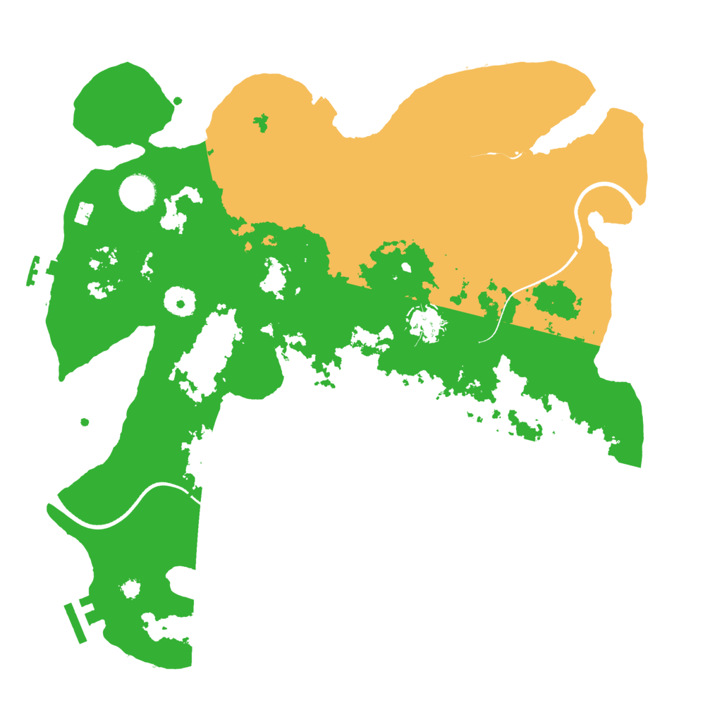 Biome Rust Map: Procedural Map, Size: 3500, Seed: 265327915