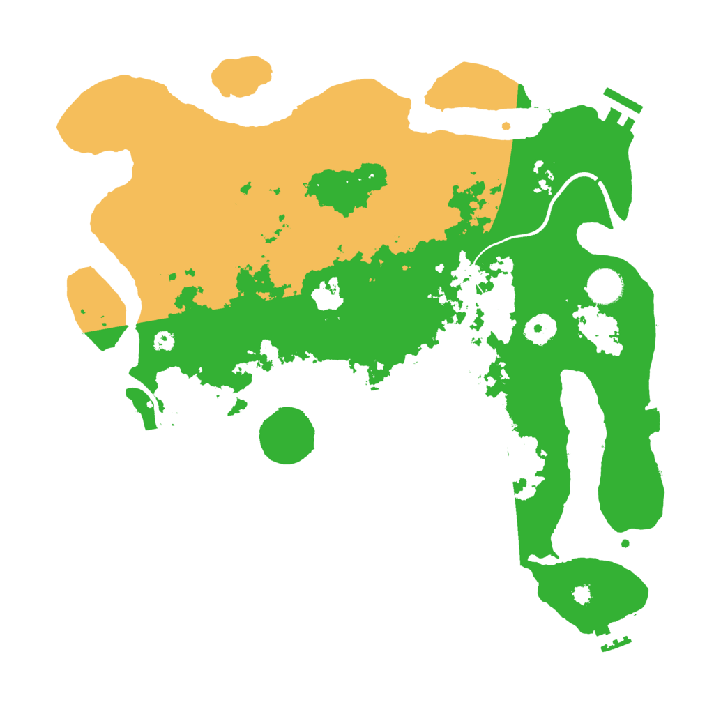 Biome Rust Map: Procedural Map, Size: 3500, Seed: 1845530627