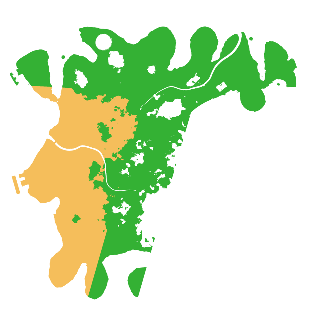 Biome Rust Map: Procedural Map, Size: 3500, Seed: 1677202809