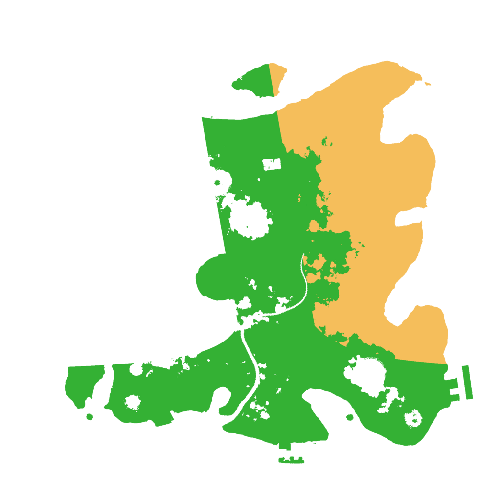 Biome Rust Map: Procedural Map, Size: 3000, Seed: 8614