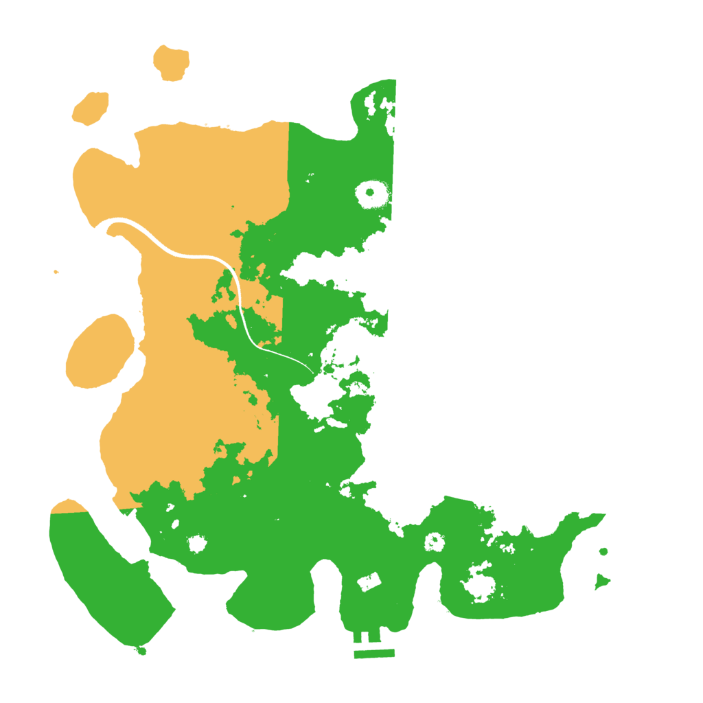 Biome Rust Map: Procedural Map, Size: 3500, Seed: 1619197027