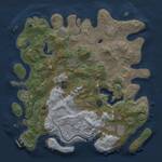 Thumbnail Rust Map: Procedural Map, Size: 4100, Seed: 47040455, 13 Monuments