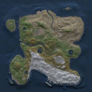 Thumbnail Rust Map: Procedural Map, Size: 2800, Seed: 2109396582, 9 Monuments