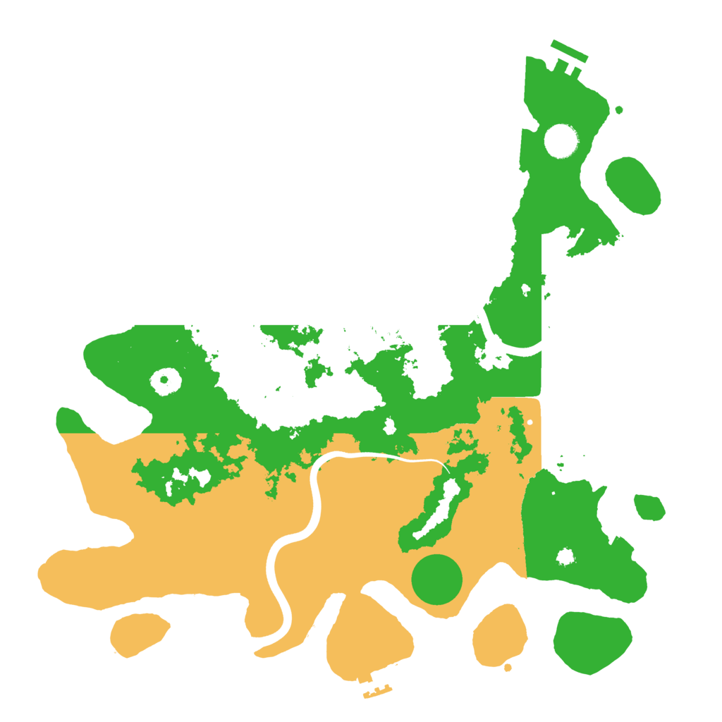 Biome Rust Map: Procedural Map, Size: 3750, Seed: 443573255