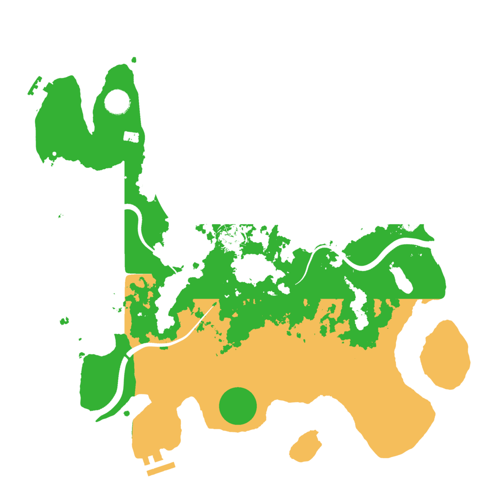 Biome Rust Map: Procedural Map, Size: 3500, Seed: 379181076