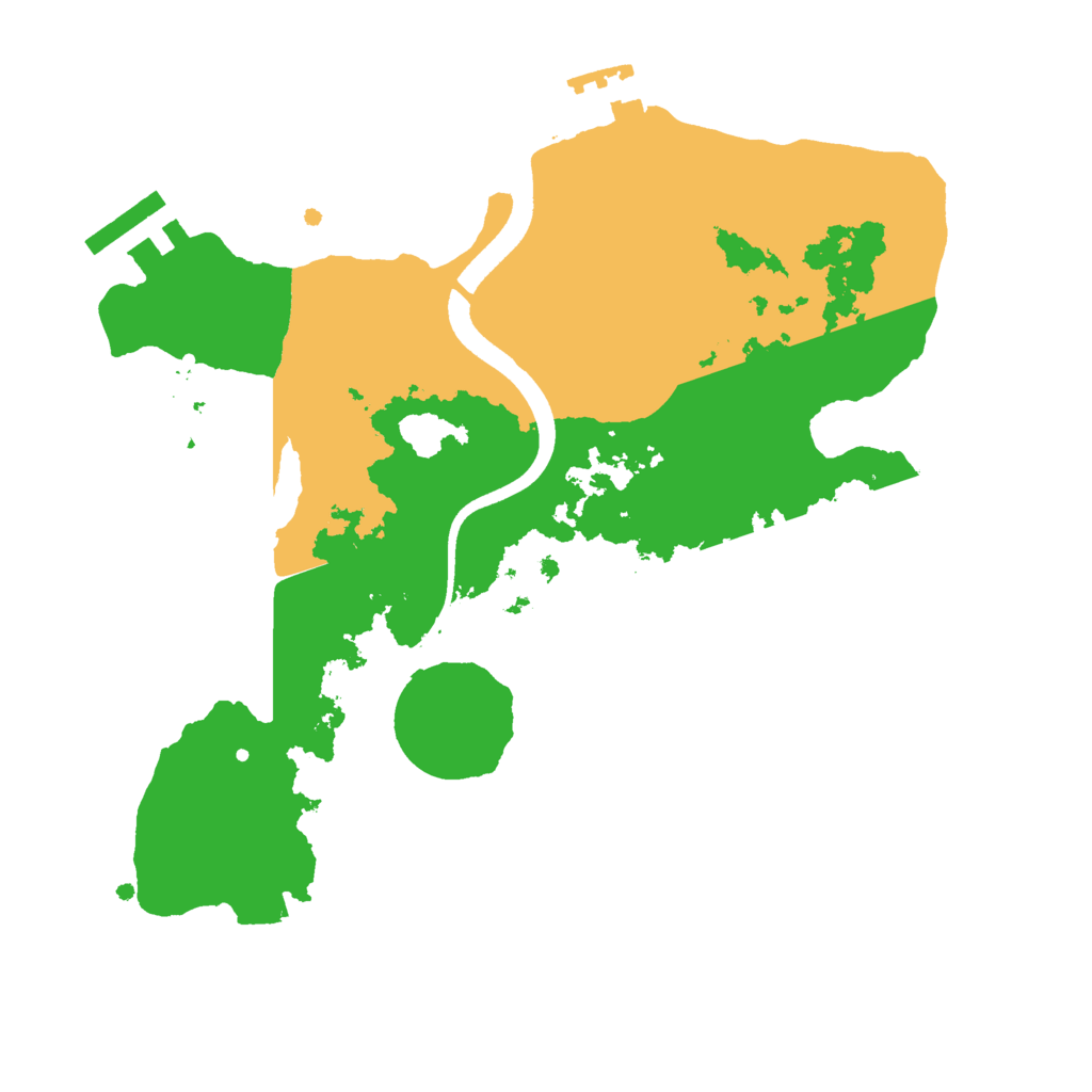 Biome Rust Map: Procedural Map, Size: 2500, Seed: 692669227
