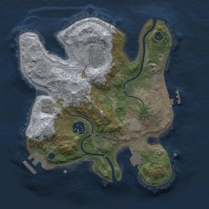 Thumbnail Rust Map: Procedural Map, Size: 2500, Seed: 98675, 7 Monuments