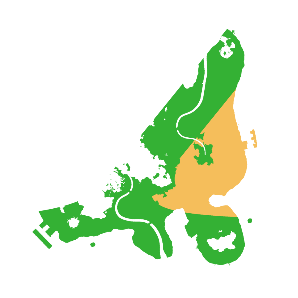 Biome Rust Map: Procedural Map, Size: 2500, Seed: 98675