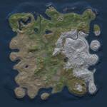 Thumbnail Rust Map: Procedural Map, Size: 4000, Seed: 1275825464, 14 Monuments
