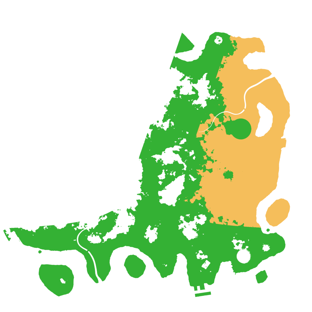 Biome Rust Map: Procedural Map, Size: 3950, Seed: 121322486