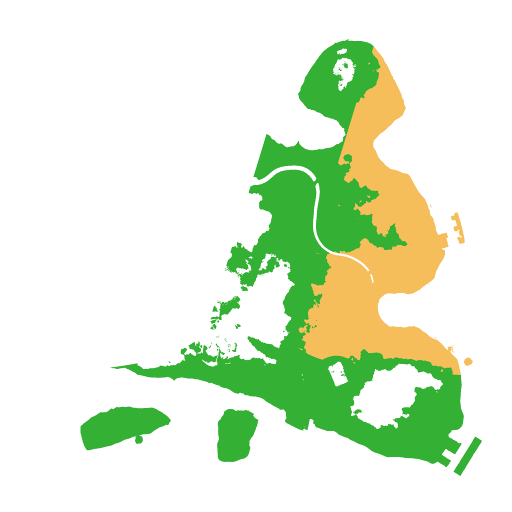 Biome Rust Map: Procedural Map, Size: 2500, Seed: 1253082815