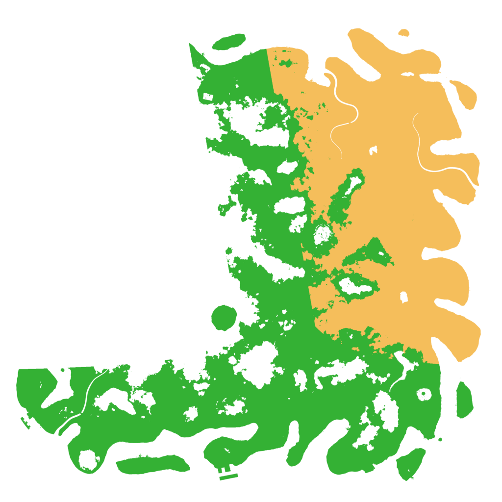 Biome Rust Map: Procedural Map, Size: 5500, Seed: 5012025