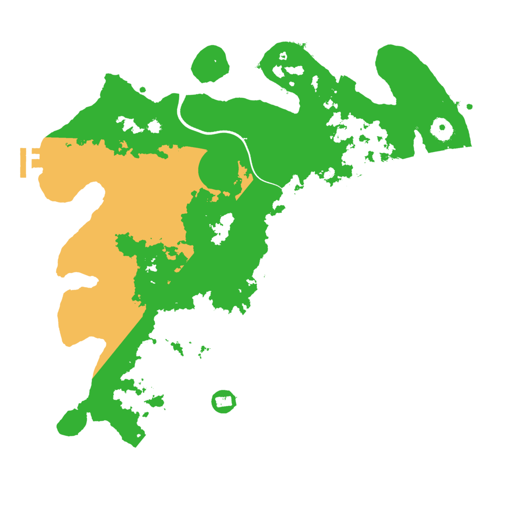 Biome Rust Map: Procedural Map, Size: 3500, Seed: 299810087