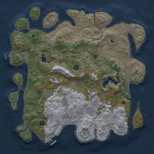 Thumbnail Rust Map: Procedural Map, Size: 4250, Seed: 903672105, 13 Monuments