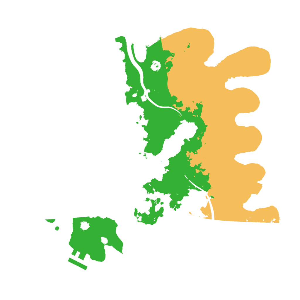Biome Rust Map: Procedural Map, Size: 3000, Seed: 410921321