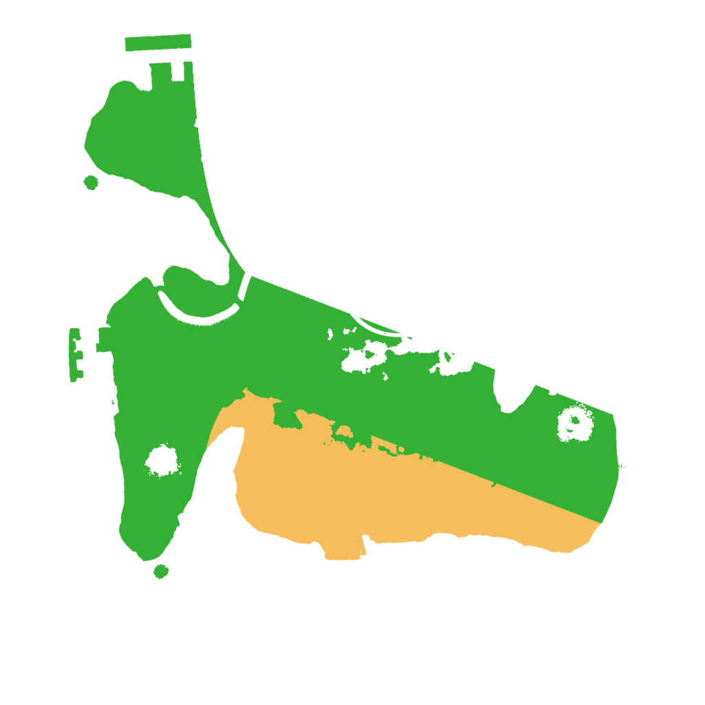 Biome Rust Map: Procedural Map, Size: 2000, Seed: 258617868