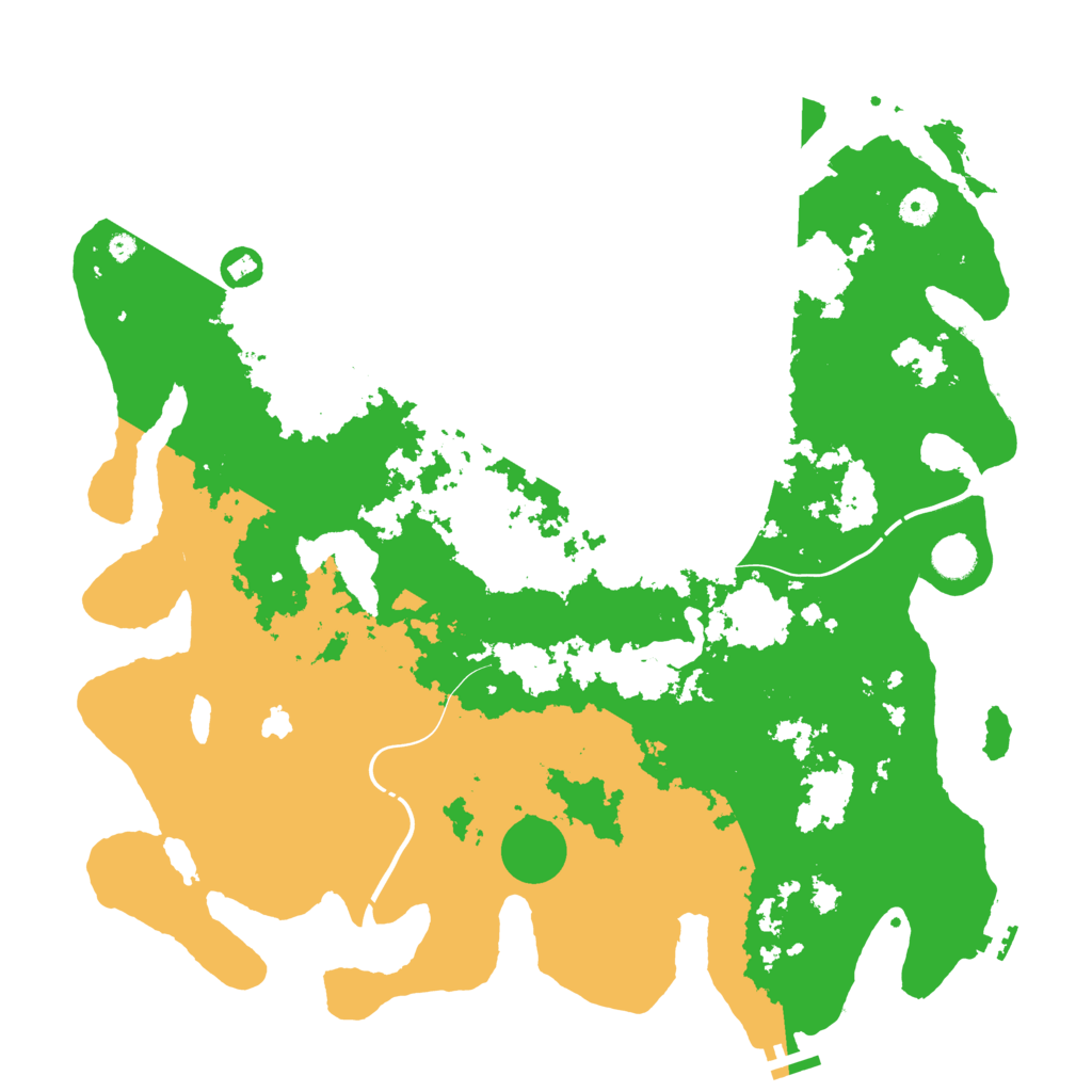 Biome Rust Map: Procedural Map, Size: 4400, Seed: 1666131519