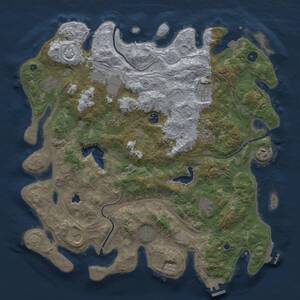 Thumbnail Rust Map: Procedural Map, Size: 4400, Seed: 1666131519, 16 Monuments