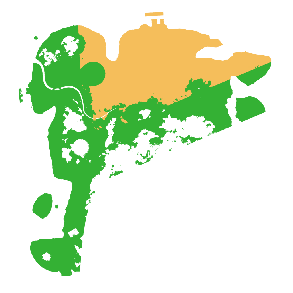 Biome Rust Map: Procedural Map, Size: 3200, Seed: 2011152142