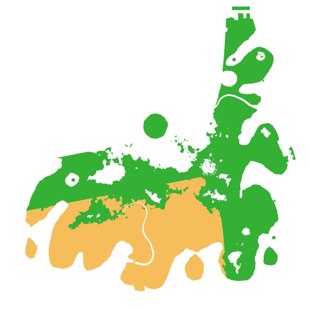 Biome Rust Map: Procedural Map, Size: 3500, Seed: 652193459